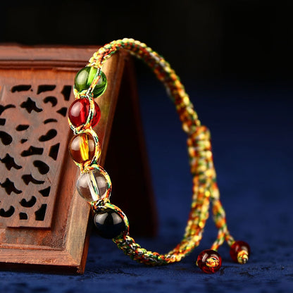 Ethnic Hand-woven Multi Colored Rope