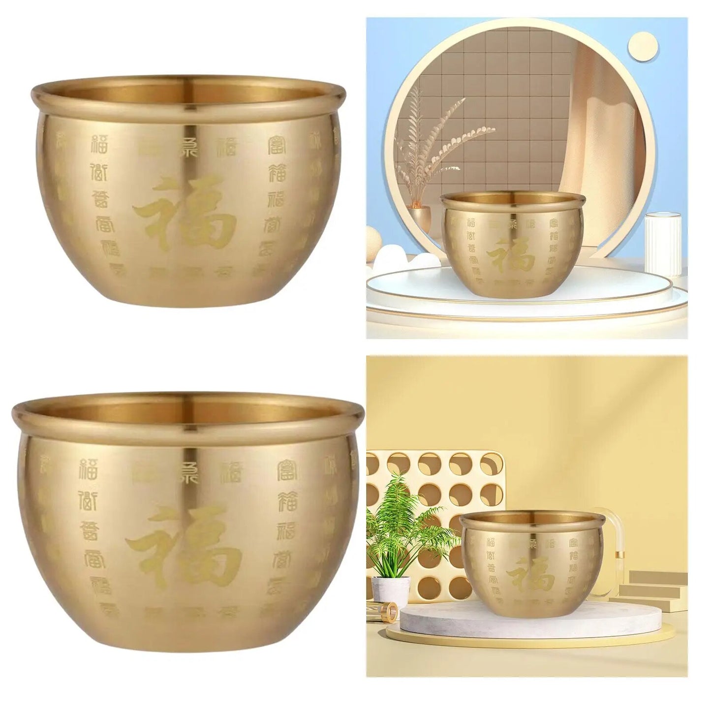 Feng Shui Treasure Pot Ornaments Decorations Home Luck
