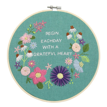DIY Flowers Stamped Embroidery Starter Kit