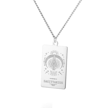 Zodiac Vintage Sign Necklace Constellation Chain