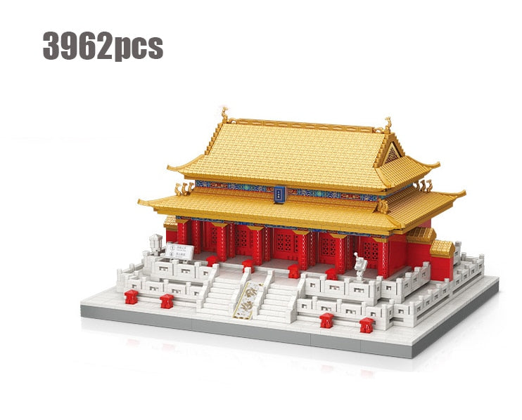 Chinese Ancient Palace Micro Building Blocks