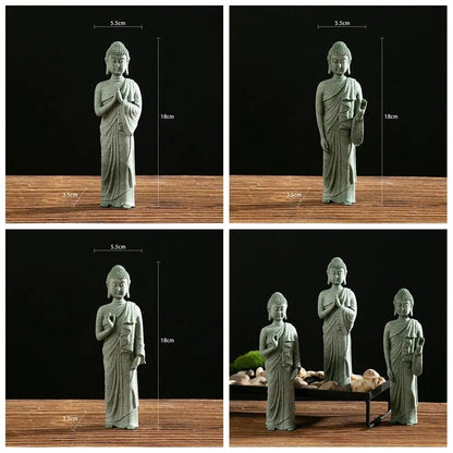 Green Sandstone Buddha Ornament
