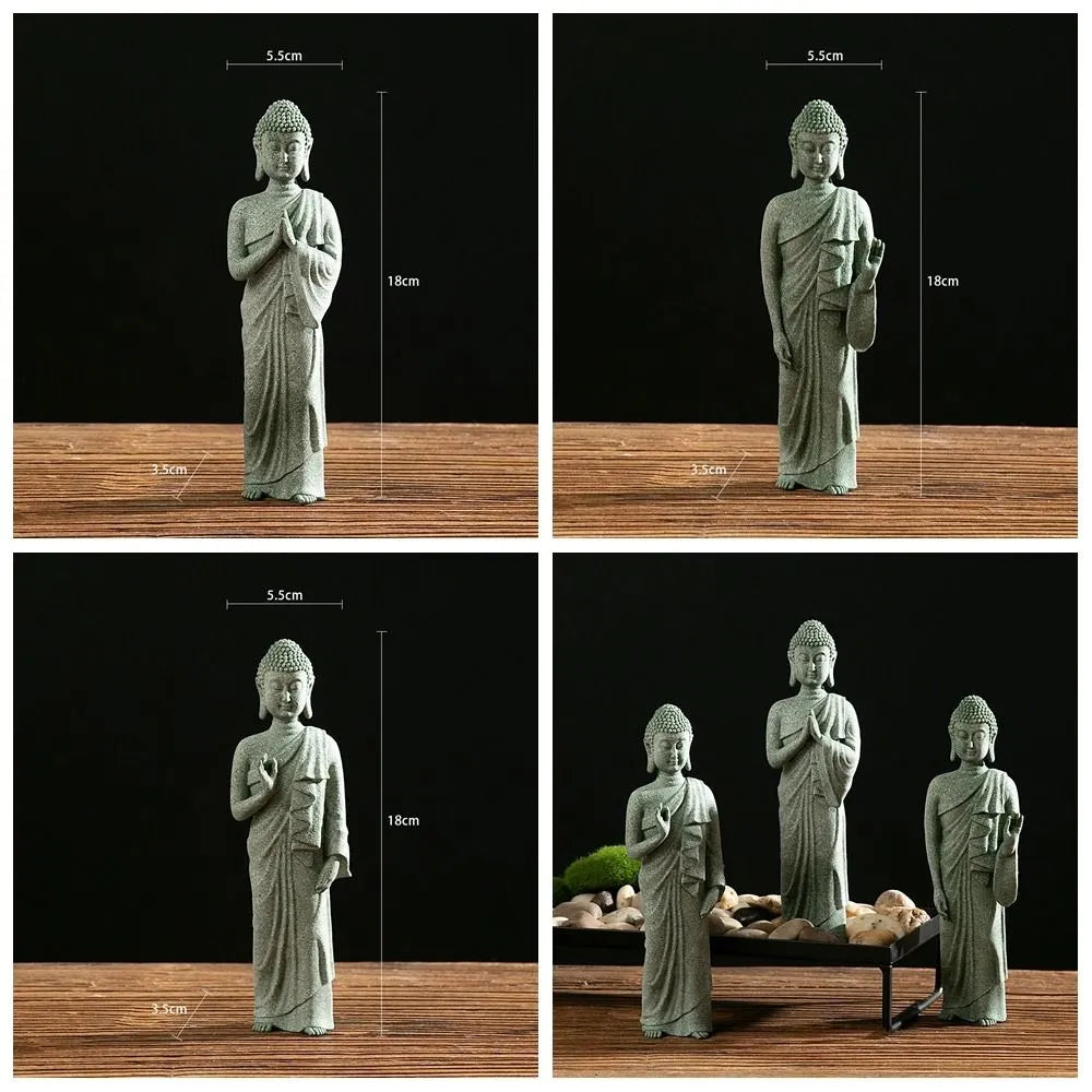 Green Sandstone Buddha Ornament