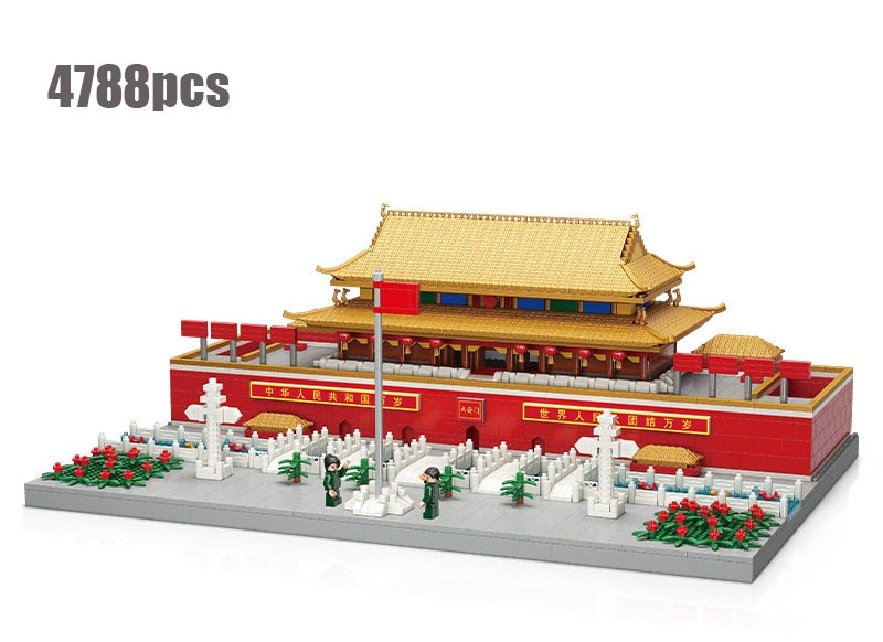 Chinese Ancient Palace Micro Building Blocks