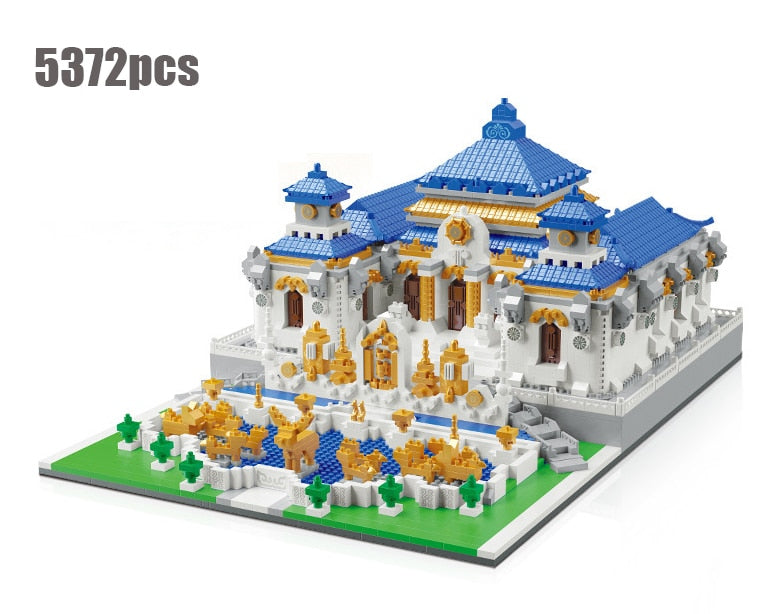 Chinese Ancient Palace Micro Building Blocks