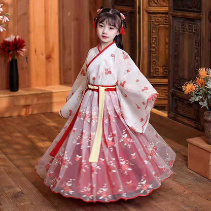 Cherry Blossom Hanfu for Girls