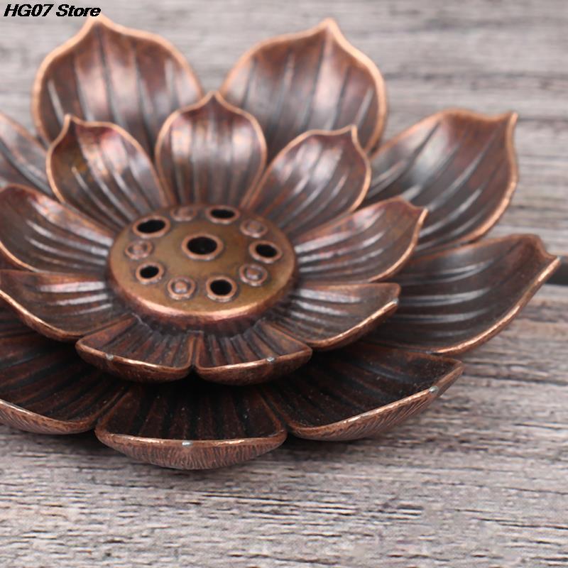 Incense Burner Stick Buddhism Lotus Holder Plate