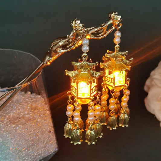 Palace Lantern Hairpin Pendant Jewelry for Hanfu Dress