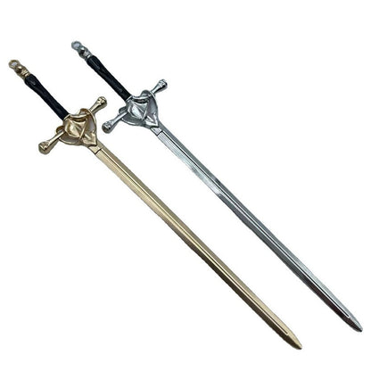 Metal Sword Hairpin Chinese Simple Hair Sticks for Women