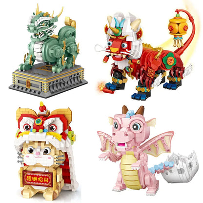 Most Creative Chinese Lion Dance Building Blocks