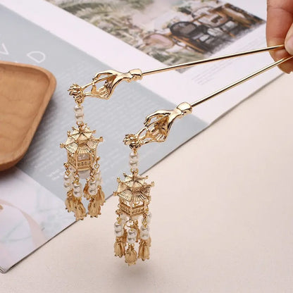 Palace Lantern Hairpin Pendant Jewelry for Hanfu Dress