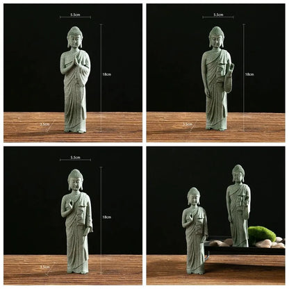 Green Sandstone Buddha Ornament