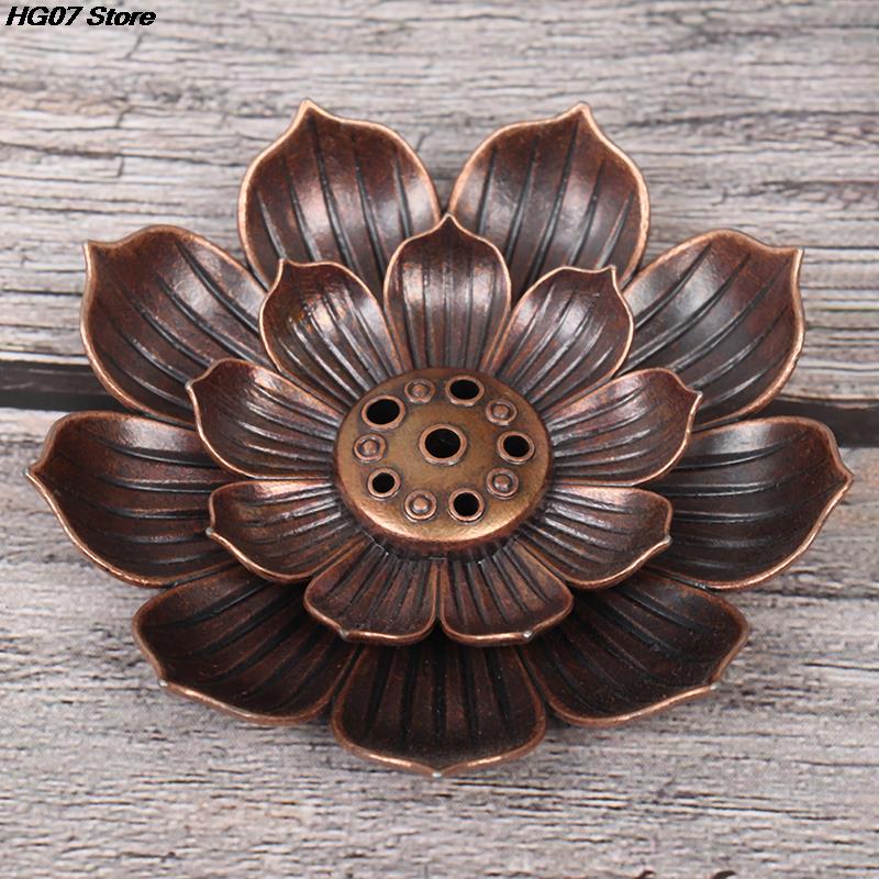 Incense Burner Stick Buddhism Lotus Holder Plate