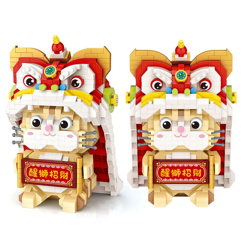 Most Creative Chinese Lion Dance Building Blocks